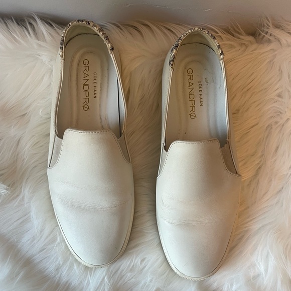 Cole Haan GrandPro Leather Spectator Women's Slip on Sneakers - Picture 1 of 7